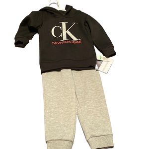 CK hoodie/sweat pant set 18M